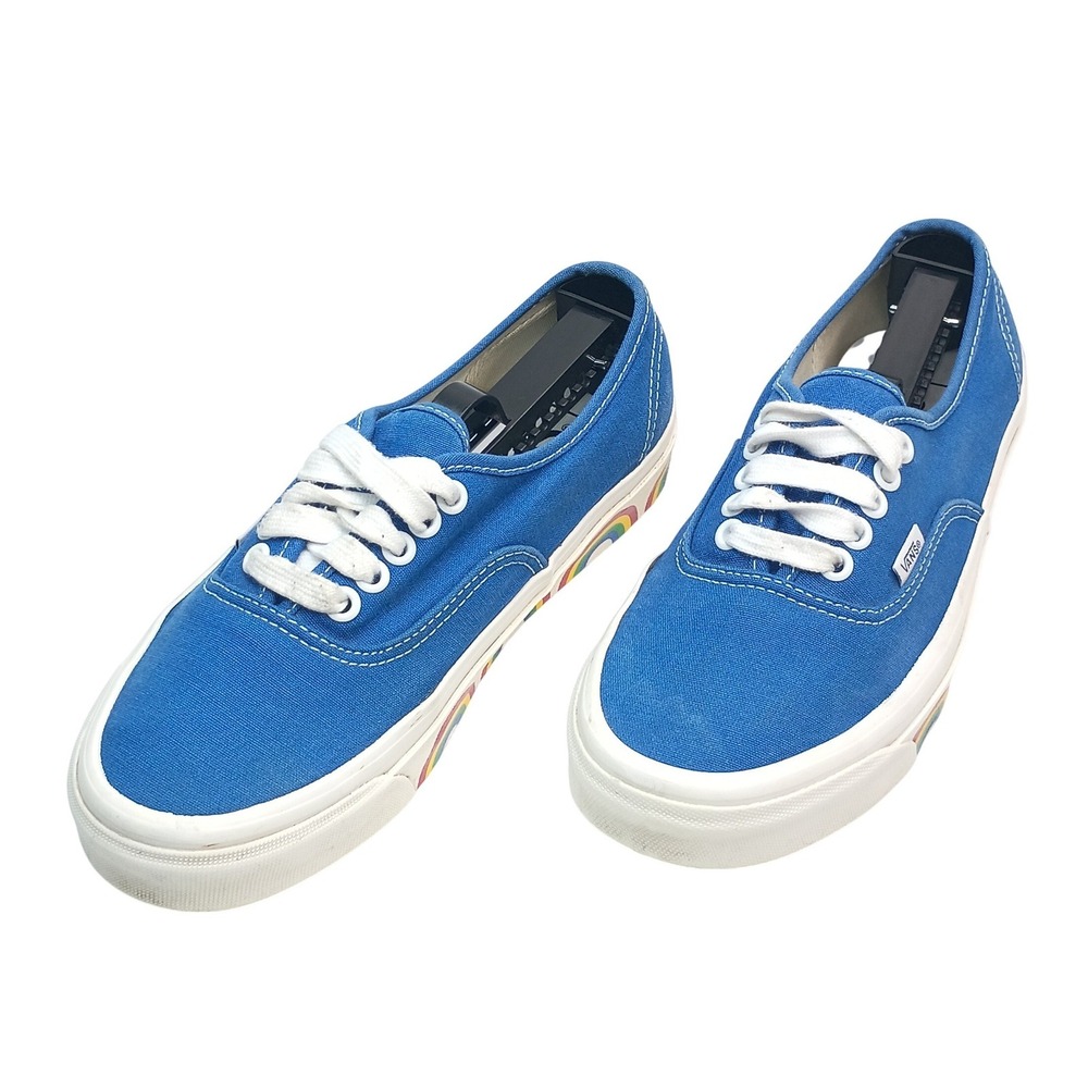 Vans Authentic Dx Anaheim Shoes Women Size 8 Blue Rainbow‎ Canvas Sneakers